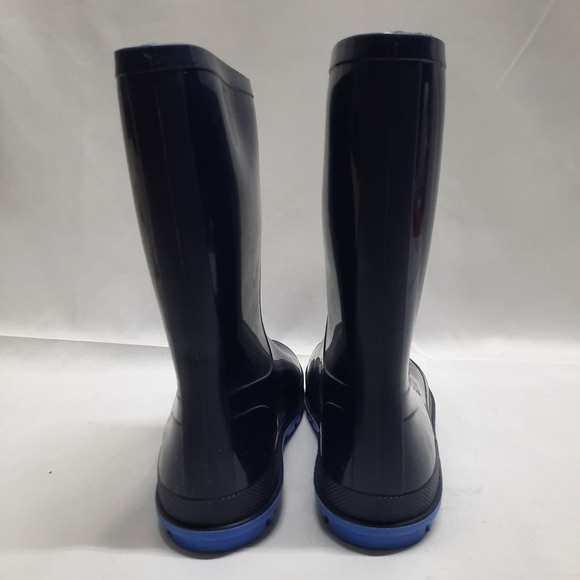 NWOT Unisex Kids Blue Rubber Rain Boots 2-3 - Picture 5 of 8